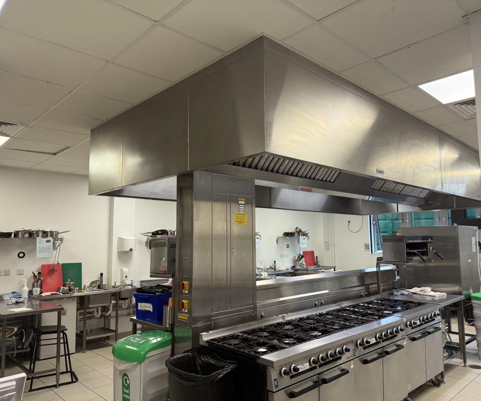 Commercial kitchen gas safety interlock system
